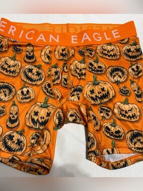 NWOT American Eagle Outfitters Orange Pumpkin Print Boxer Briefs